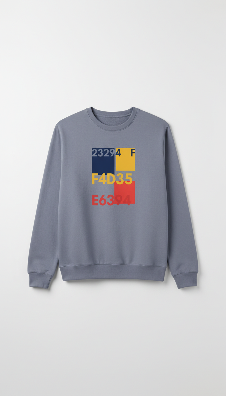 Slate Lavender DTF Print Sweatshirt